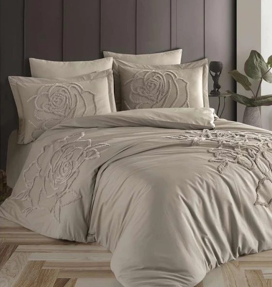 PUFF RANFORCE ÇİFT KİŞİLİK NEVRESİM TAKIMI ROSA ürün görseli