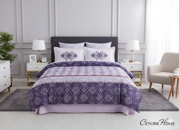 ÇİFT KİŞİLİK PAMUK SATEN NEVRESİM TAKIMI EOSTERN ürün görseli