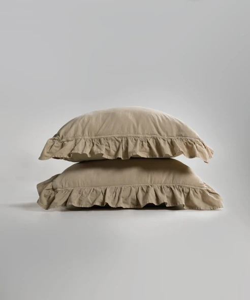 STONEWASHED NEVRESİM TAKIMI ÇİFT KİŞİLİK OXFORTAN 2 - Resim 6