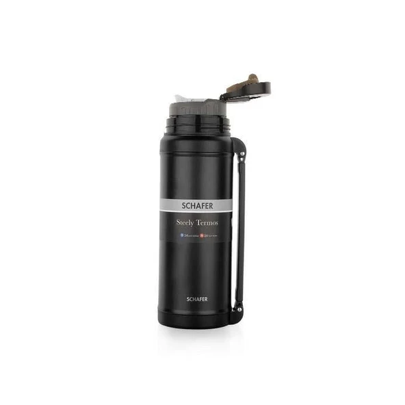 Schafer Çelik Termos 2000 ML Siyah Renk - 2