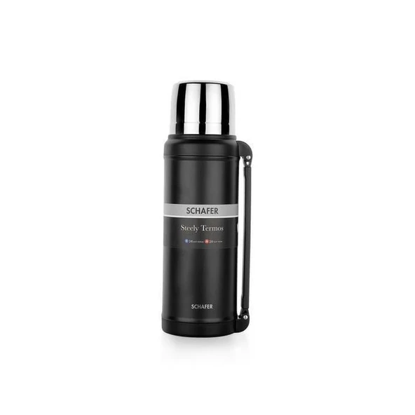 Schafer Çelik Termos 2000 ML Siyah Renk - 3