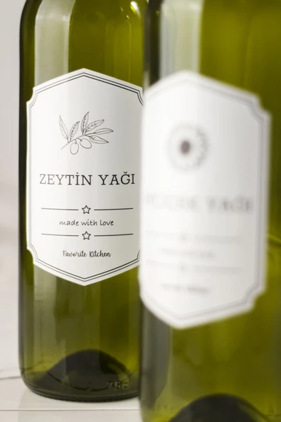 Bambu Standlı 2'li 750 ml Zeytinyağı & Sıvı yağ Şişesi & Yağlık Sirkelik Seti (Damlatmaz) - 4
