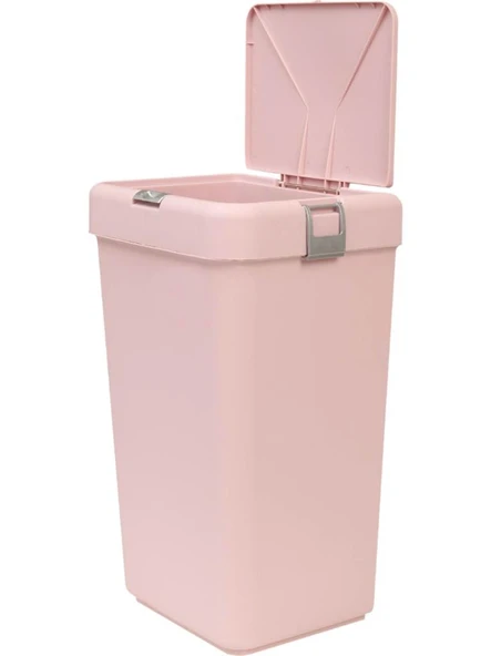 Geseus Motek Tekli 40 Lt Kirli Çamaşır Sepeti+Çamaşır Selesi Ikili Set, Çeyiz Seti Pudra - 7