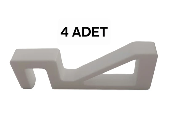 4 Adet Plastik Pencere Kolu Kapı Cam Aralama Stoperi Kolu Tutucu Tutacağı Durdurucu Tamponu