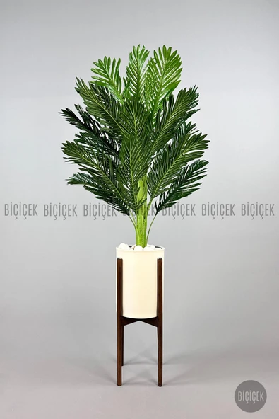 BİÇİÇEK 150cm Areka Ağacı Ayaklı Metal Saksıda - 7