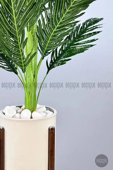 BİÇİÇEK 150cm Areka Ağacı Ayaklı Metal Saksıda - 2