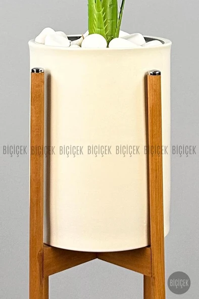 BİÇİÇEK 150cm Areka Ağacı Ayaklı Metal Saksıda - 9