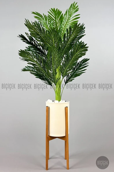 BİÇİÇEK 150cm Areka Ağacı Ayaklı Metal Saksıda - 8