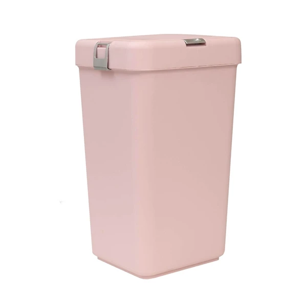 Geseus Motek Tekli 40 Lt Kirli Çamaşır Sepeti+Çamaşır Selesi Ikili Set, Çeyiz Seti Pudra - 8