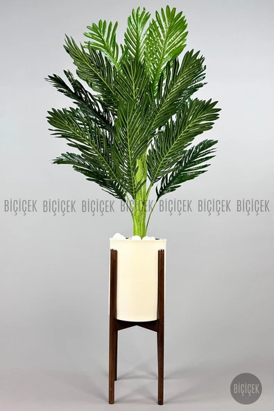 BİÇİÇEK 150cm Areka Ağacı Ayaklı Metal Saksıda