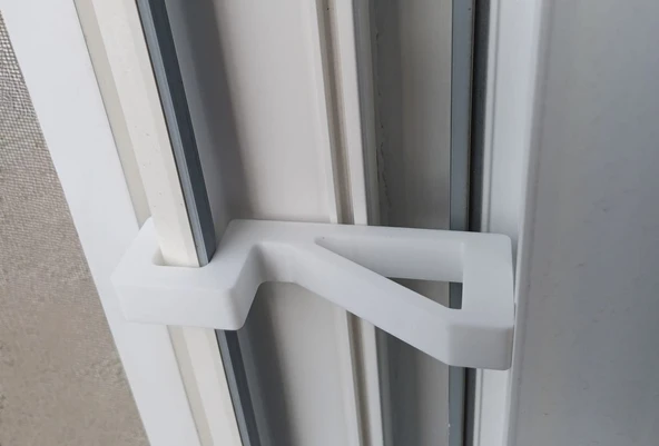 4 Adet Plastik Pencere Kolu Kapı Cam Aralama Stoperi Kolu Tutucu Tutacağı Durdurucu Tamponu - 2