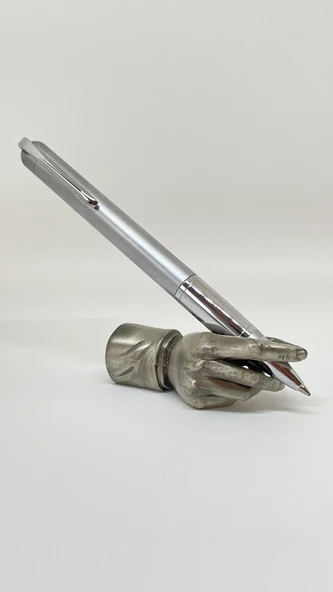 DivitPen  Silver Matte Twist Tükenmez Kalem