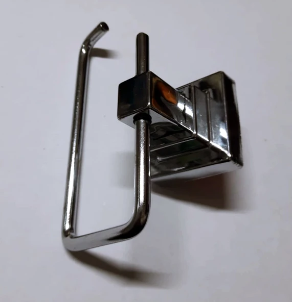 Yapışkanlı WC Tuvalet Kağıtlığı Metal - Resim 2