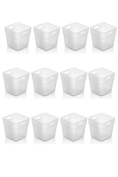 12 li Buzdolabı İçi Mini Düzenleyici Kutu Organizer - Buzdolabı Kapak Düzenleyici - 4