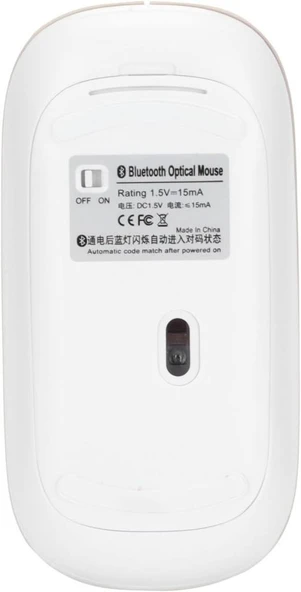 Xiaomi Redmi Pad Pro 12" Uyumlu Kablosuz Bluetooth Pilli Optik Mouse - Sarı - 4