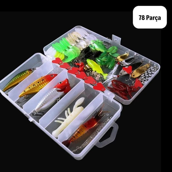 Balıkçılar İçin Özel Kutulu Gerçek Olmayan Olta Yemleri ve Balık Tutma Aksesuarı Seti - 4