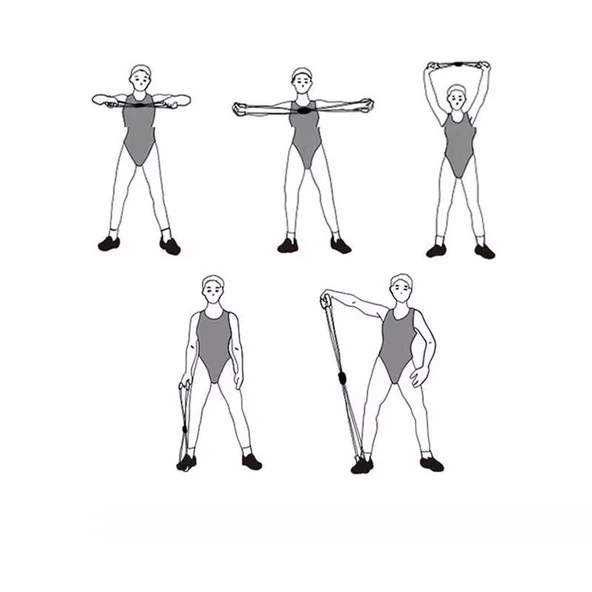 Pilates Egzersiz Direnç Lastiği - 5