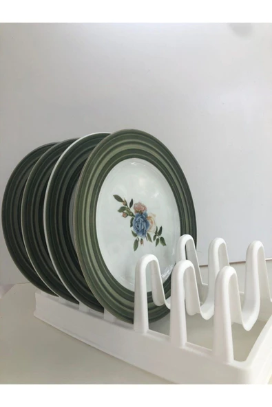 2 Adet 8 Bölmeli Tencere Kapak Rafı - Simple Tabaklık - Kapak Organizeri - 5