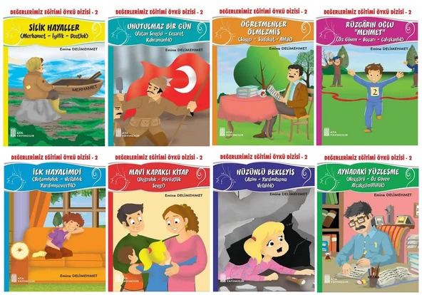 2.ve 3.Sınıflar İçin Okumayı Sevdiren Değerler Eğitimi 8 li Hikaye Seti (48 Sayfa) - Resim 3