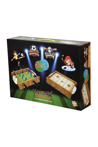 AHŞAP HOKEY VE MASA MAÇI OYUNU