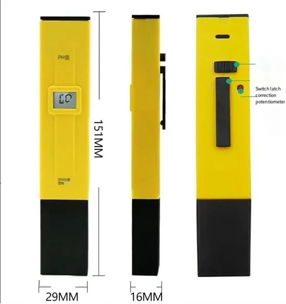 Dijital Ph Metre su kalitesi test cihazı, akvaryum, balık havuzu - 5
