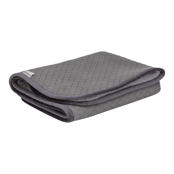 Pet Comfort Lodix Mirinda Gri Kedi ve Köpek Battaniyesi S 50x70cm - Resim 3