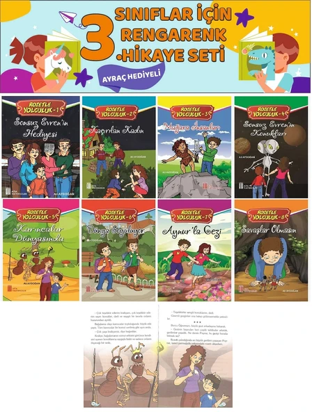 3.Sınıflar İçin Okumayı Sevdiren 8 li Hikaye Seti (80 Sayfa) ürün görseli 1