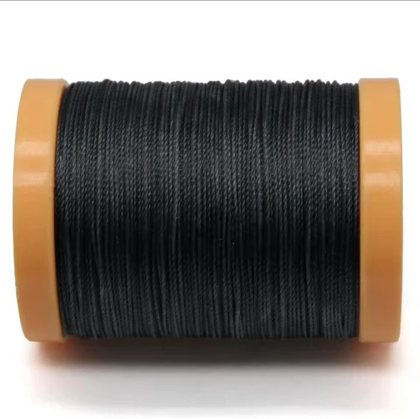 Dikmeli Direksiyon Kılıfı Yedek 2.50mt Mumlu İplik Ve 1 Adet İğne Siyah - Resim 2