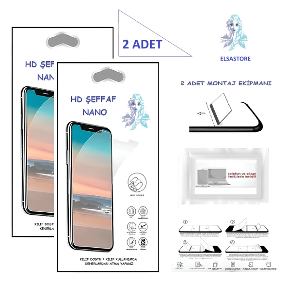 Samsung Galaxy S25  Nano Ekran Koruyucu 2 Adet Ultra İNCE Esnek Hd Şeffaf