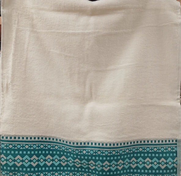 Özdilek But Dream %100 Pamuk eLyüz Havlusu (50x90) Erk Krem/ Mavi - 2