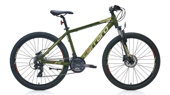 Carraro Force 720 HD Fren 21 Vites 27,5 Jant Dağ Bisikleti Haki Yeşil Kırmızı 38 Kadro
