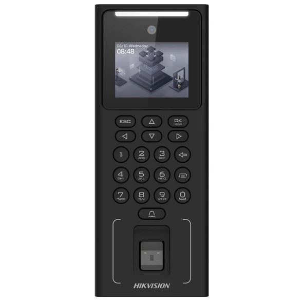 HIKVISION Hikvision DS-K1T321MFWX Keypadli Yüz Tanima / Parmak Izi /Kart Okuyucu Bagimsiz Terminal