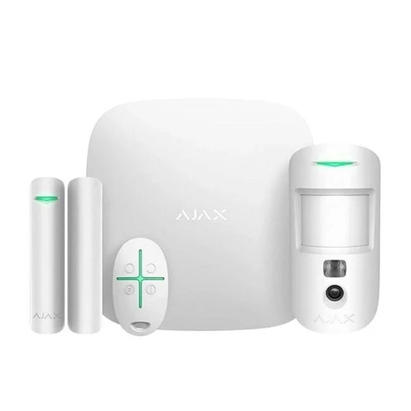 AJAX STARTERKIT CAM PLUS KABLOSUZ BEYAZ ALARM KITI