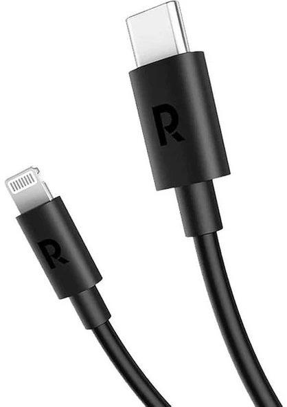 RAVPOWER Type-C to Lightning Cable 1m TPE Black