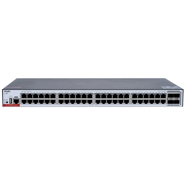 RUIJIE RG-CS83-48GT4XS-P 48 PORT 10/100/1000 48 PORT POE 4-PORT 1G/10G SFP+ 405W LAYER 3 YÖNETILEBILIR +CLOUD MANAGED  RACK MOUNT SWITCH