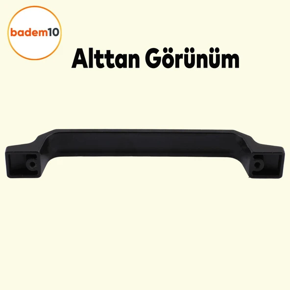 10 Adet Can Mobilya Mutfak Dolabı Çekmece Dolap Kapak Kulpu Düz Metal Kulp Kulbu Kulpu 128 Mm Siyah - 4