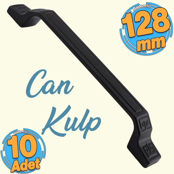 10 Adet Can Mobilya Mutfak Dolabı Çekmece Dolap Kapak Kulpu Düz Metal Kulp Kulbu Kulpu 128 Mm Siyah
