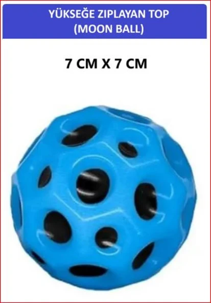 ZETCONCEPT MOON BALL (YÜKSEĞE ZIPLAYAN TOP) - 7 CM - SÜPER EĞLENCELİ UZAY TOPU - SPACE BALL - BOUNCY BALL