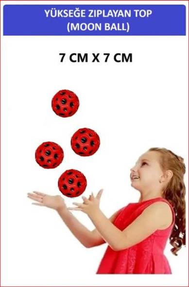 ZETCONCEPT MOON BALL (YÜKSEĞE ZIPLAYAN TOP) - 7 CM - SÜPER EĞLENCELİ UZAY TOPU - SPACE BALL - BOUNCY BALL - 2