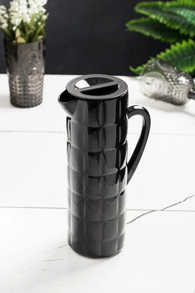 Arkilik Allegra 1,5 Lt Siyah Sürahi (Buzdolabı Kapak Rafına Sığar) - 5
