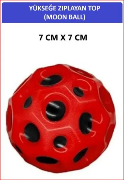 ZETCONCEPT MOON BALL (YÜKSEĞE ZIPLAYAN TOP) - 7 CM - SÜPER EĞLENCELİ UZAY TOPU - SPACE BALL - BOUNCY BALL
