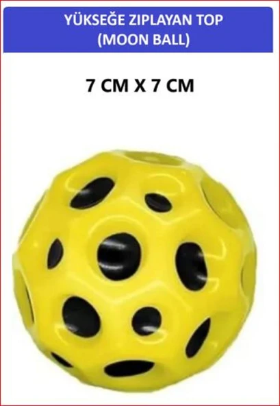 ZETCONCEPT MOON BALL (YÜKSEĞE ZIPLAYAN TOP) - 7 CM - SÜPER EĞLENCELİ UZAY TOPU - SPACE BALL - BOUNCY BALL