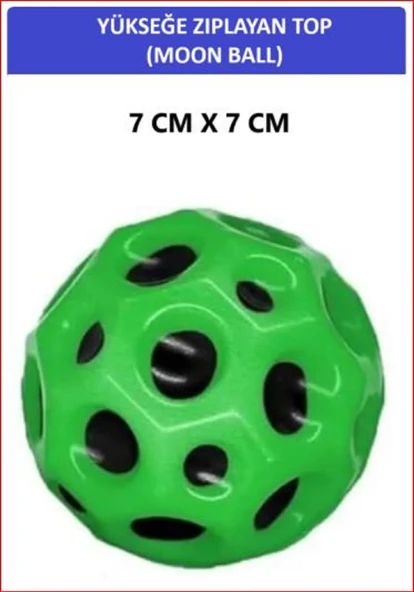 ZETCONCEPT MOON BALL (YÜKSEĞE ZIPLAYAN TOP) - 7 CM - SÜPER EĞLENCELİ UZAY TOPU - SPACE BALL - BOUNCY BALL