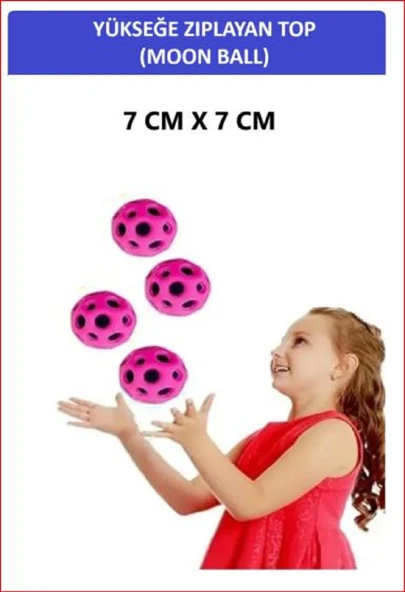 ZETCONCEPT MOON BALL (YÜKSEĞE ZIPLAYAN TOP) - 7 CM - SÜPER EĞLENCELİ UZAY TOPU - SPACE BALL - BOUNCY BALL - 2