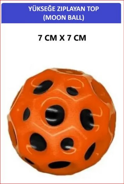 ZETCONCEPT MOON BALL (YÜKSEĞE ZIPLAYAN TOP) - 7 CM - SÜPER EĞLENCELİ UZAY TOPU - SPACE BALL - BOUNCY BALL