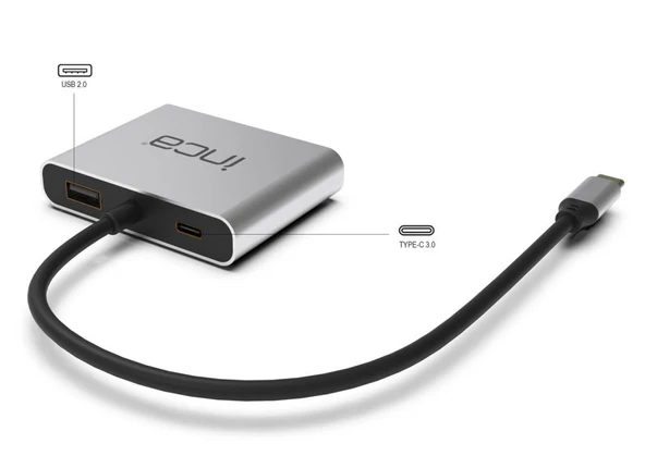 İnca ITPC-4 T Usb C To 2x Hdmı 4K USb 2.0+Pd - 2