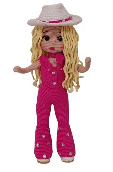Barby Bebek Amigurumi Organik Oyuncak - 1