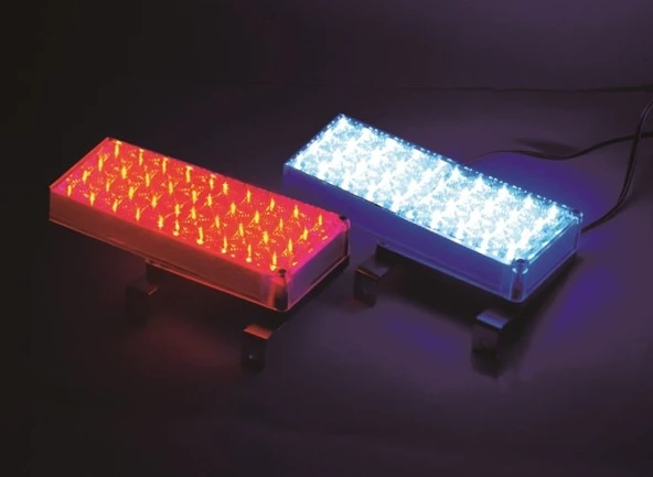 LEADER Panjur arası çakar lamba kırmızı-mavi ikaz lambası 96 led - 2
