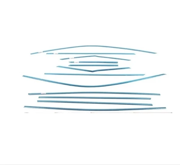 AUTOGP Peugeot 2008 cam çerçevesi kenar çıtası krom tamtur 2020+ 12 parça - 2