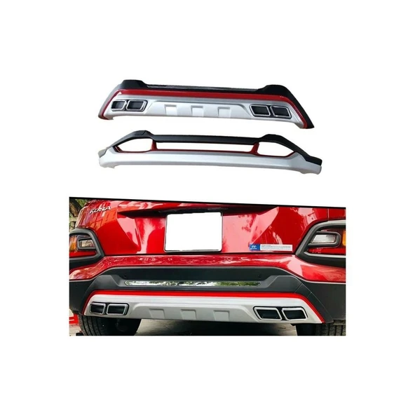 AUTOGP Hyundai kona ön arka tampon koruması difüzör 2018+ - 2